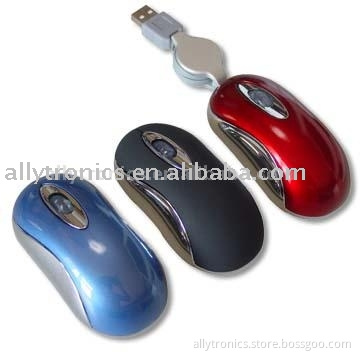 Mini Optical Mice in chromed silver trim